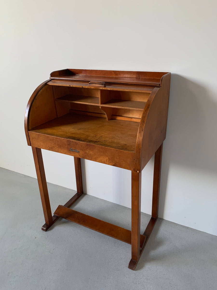 (そ63)ヴィンテージ ロールトップデスク ライティングビューロー 木製 IMG_6672_00ba4a4b-741f-4e09-