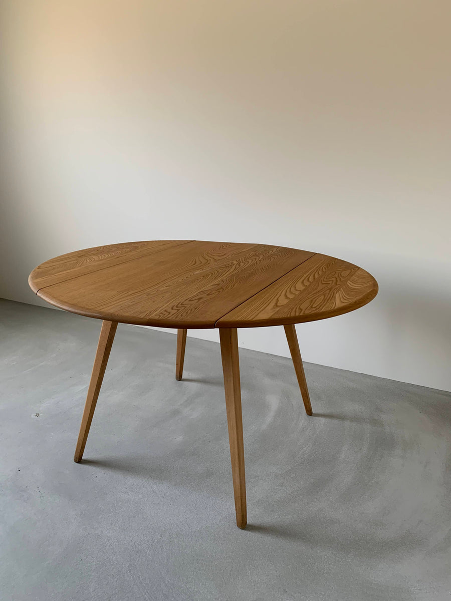 アーコール ドロップリーフ テーブル'384' / ercol round shaped