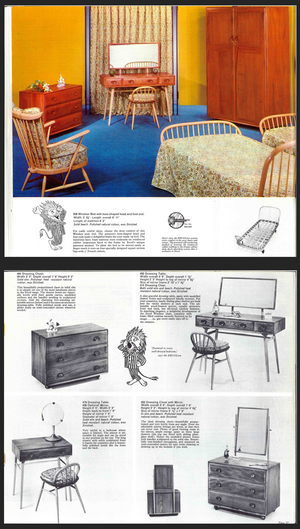 アーコール ウィンザー ベッド with フレンチキャスター / ercol windsor bed with french castors'358' #0398