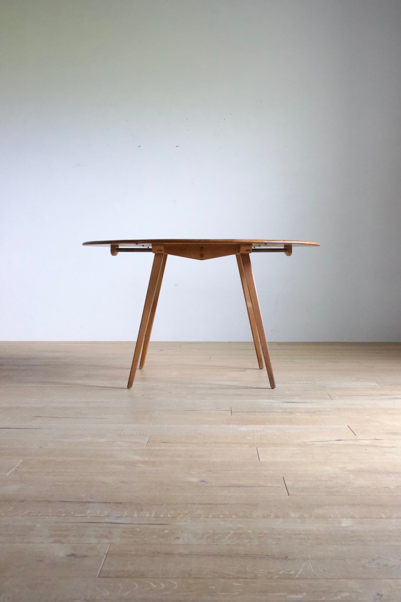 アーコール ドロップリーフ テーブル / ercol round shaped dropleaf dining table '384' #0322