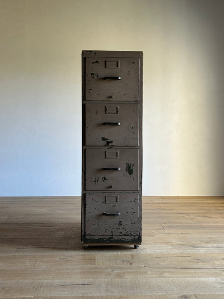 ファイル キャビネット/ 4 drawer wooden file cabinet #0295 – SCOUT