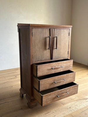 オーク スモール カップボード / oak small cupboard with drawers #0288