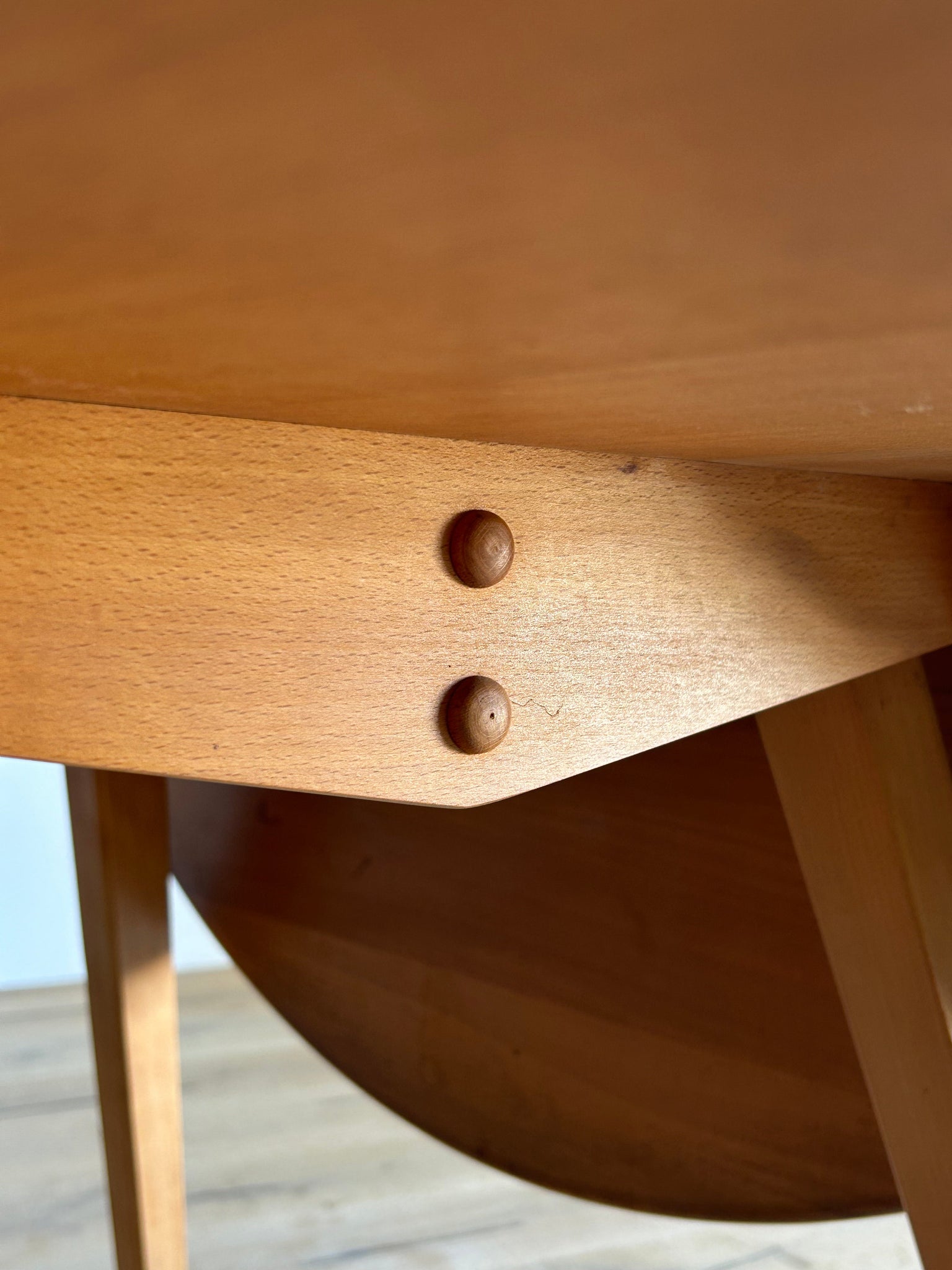 【おまかせ割引】アーコール ドロップリーフ テーブル / ercol round shaped dropleaf dining table '384' #0282