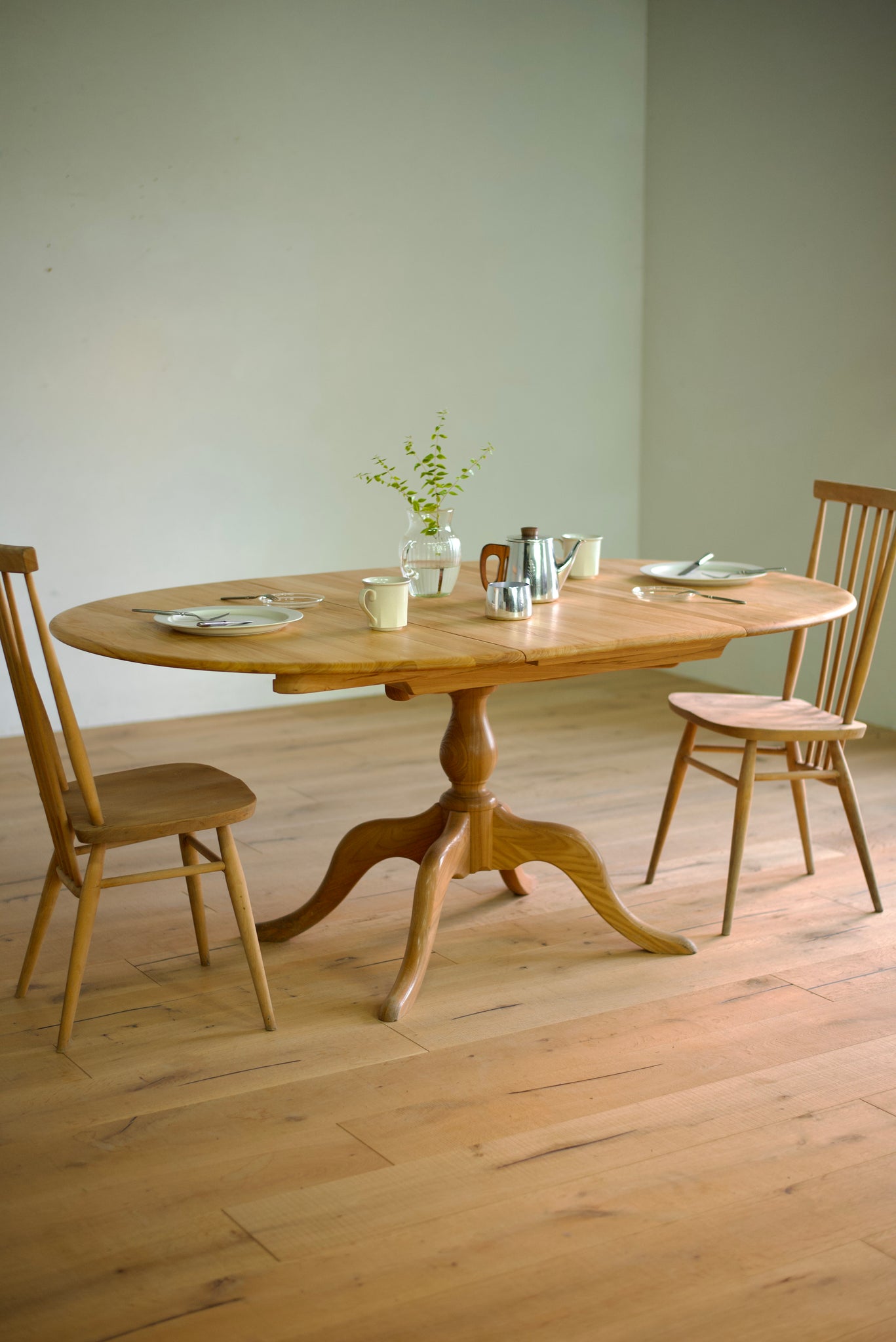 アーコール エクステンディング テーブル / ercol chester extending pedestal table '1167' #0342