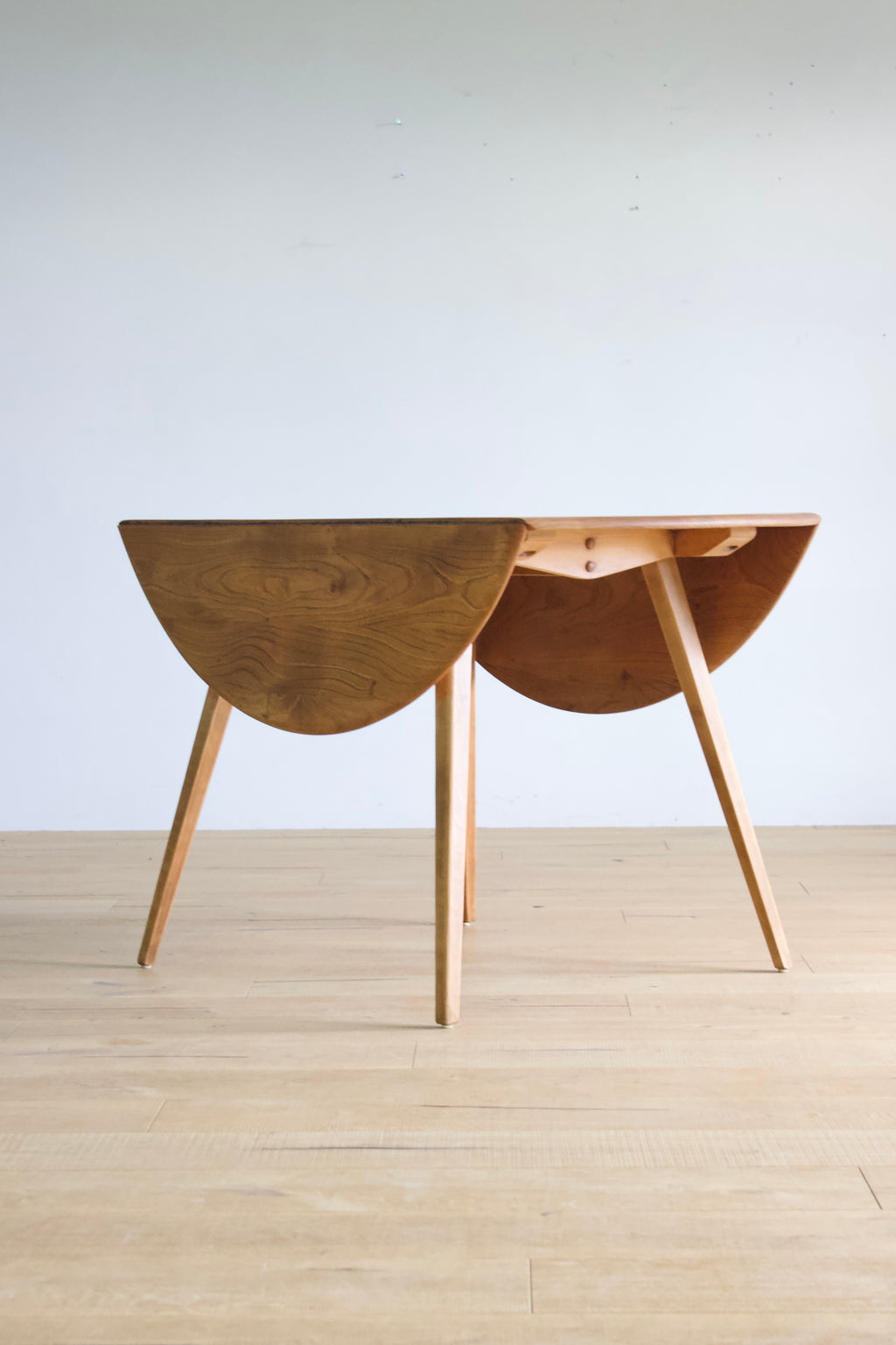 アーコール ドロップリーフ テーブル / ercol round shaped dropleaf dining table '384' #0333