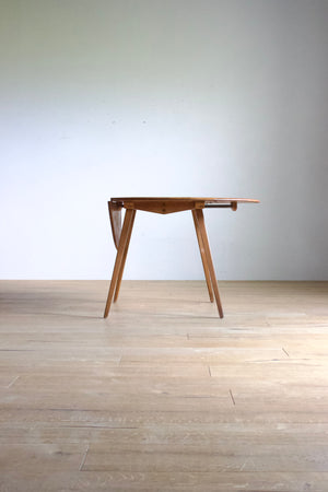 アーコール ドロップリーフ テーブル / ercol round shaped dropleaf dining table '384' #0322