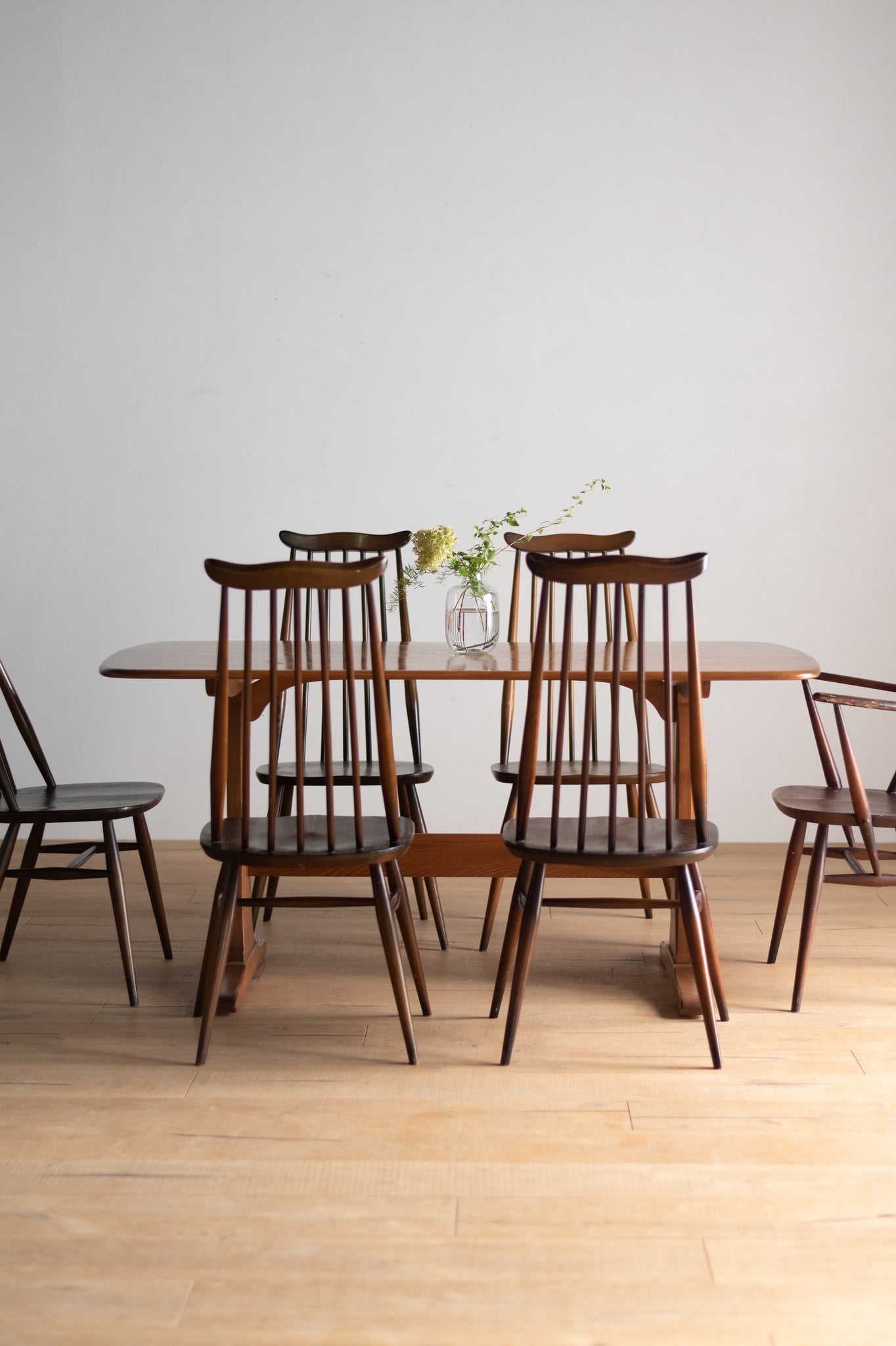 アーコール ウィンザー エルム ダイニング テーブル / ercol windsor elm dining table '822' #0375