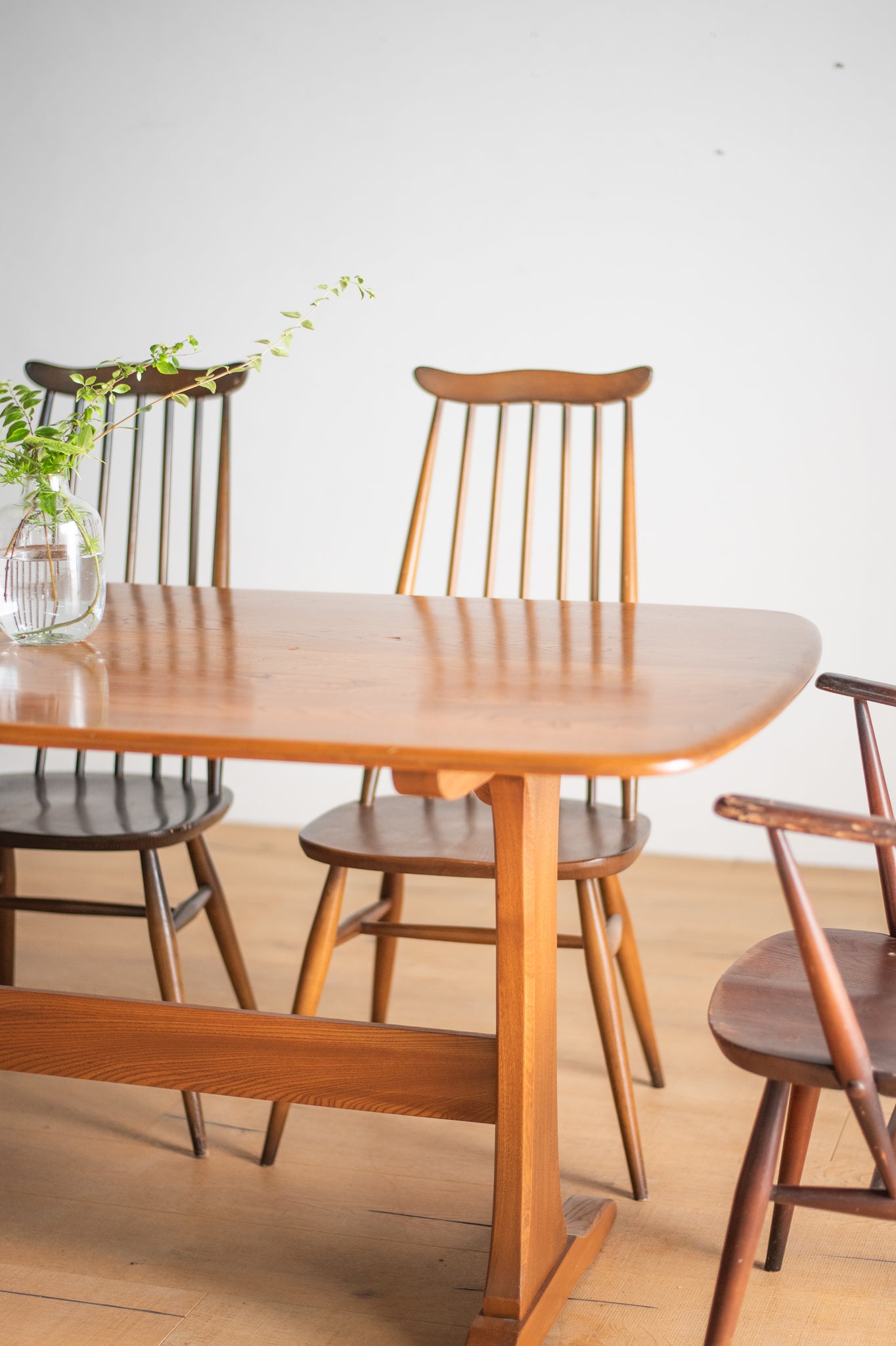 アーコール ウィンザー エルム ダイニング テーブル / ercol windsor elm dining table '822' #0375