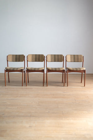 エリックバック ダイニングチェア 4脚セット / erik buch dining chairs 'model49' set of 4  #0097