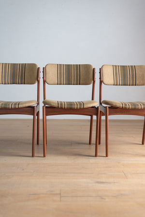 エリックバック ダイニングチェア 4脚セット / erik buch dining chairs 'model49' set of 4  #0097