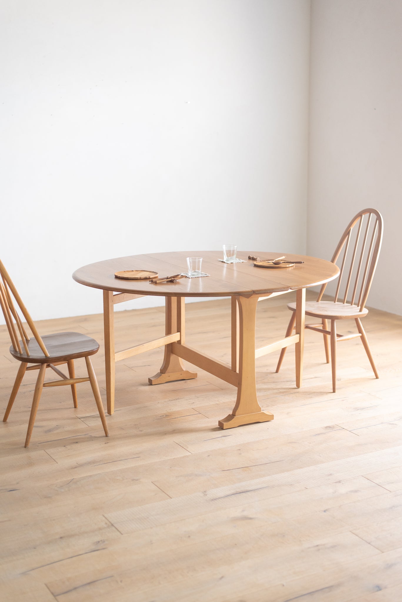 アーコール ゲートレッグ ダイニング テーブル / ercol gate-leg dining table #0406