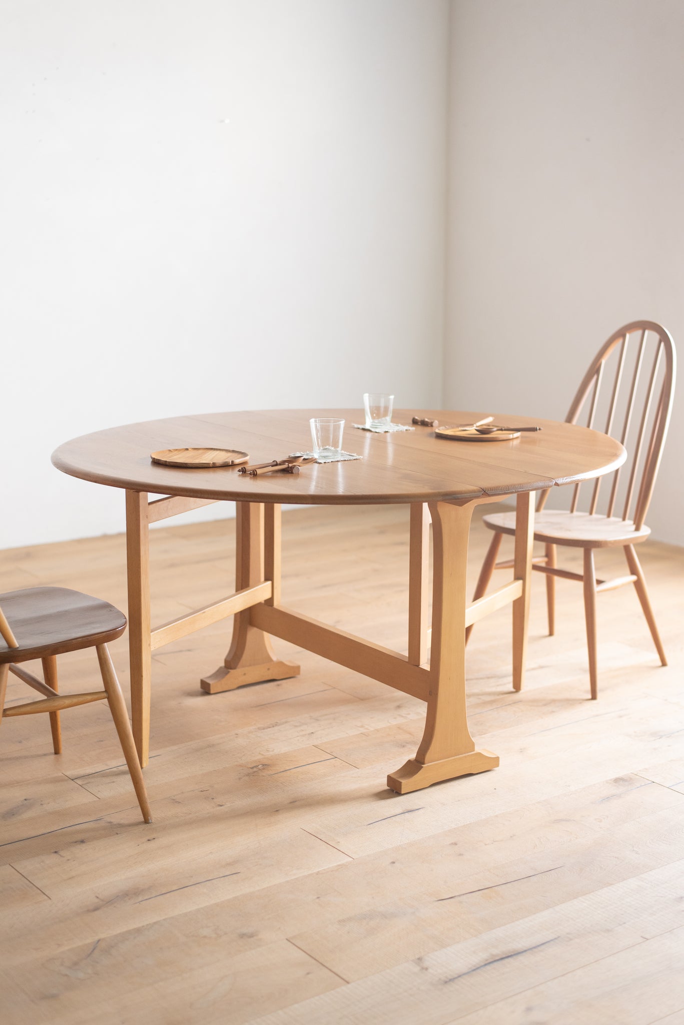 アーコール ゲートレッグ ダイニング テーブル / ercol gate-leg dining table #0406