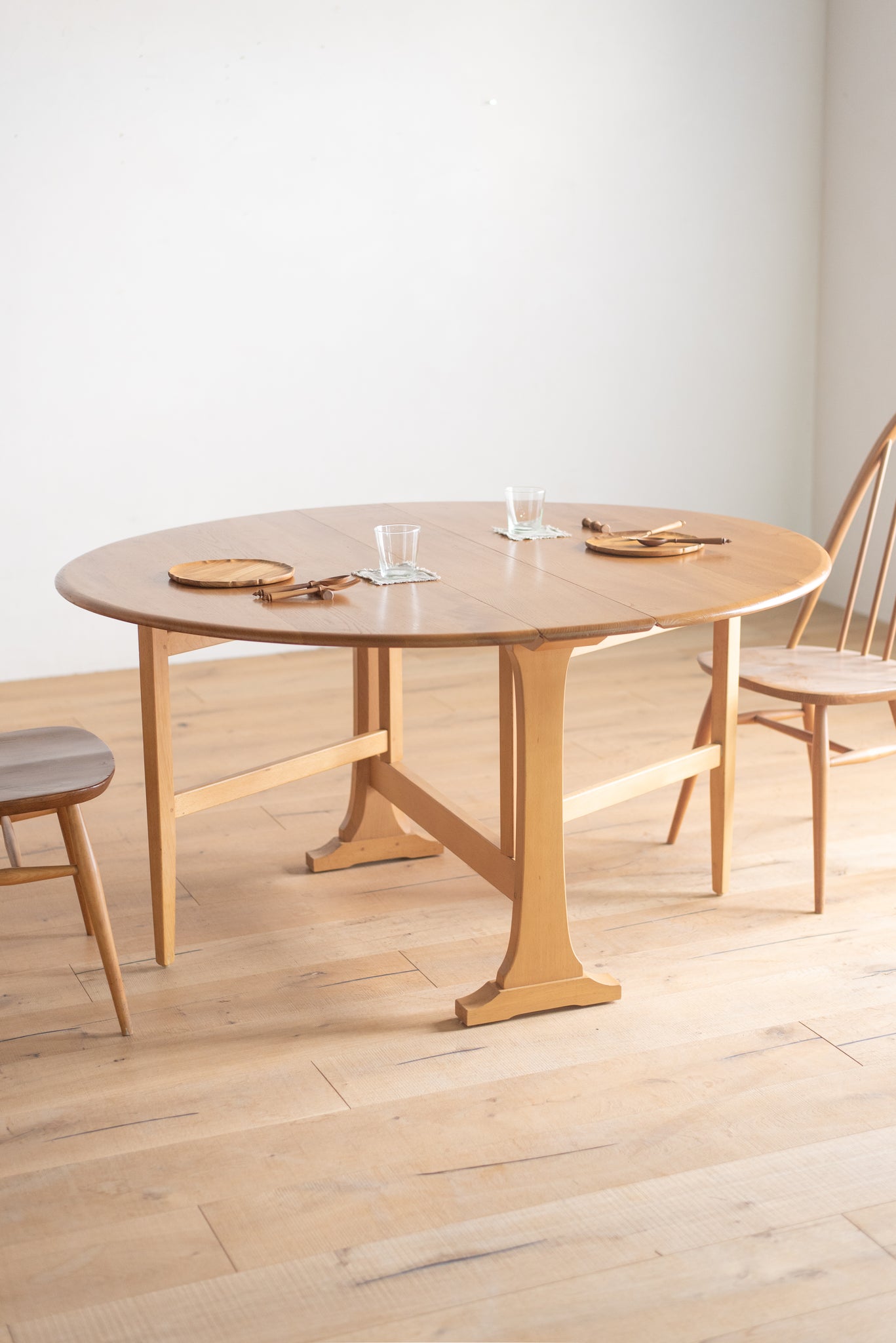 アーコール ゲートレッグ ダイニング テーブル / ercol gate-leg dining table #0406