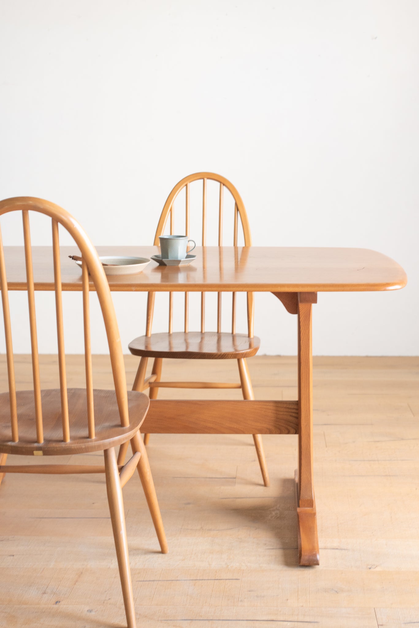 アーコール ウィンザー エルム ダイニング テーブル / ercol windsor elm dining table '822' #0407