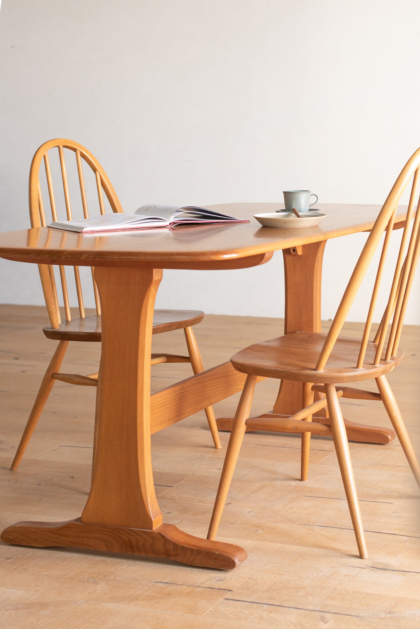 アーコール ウィンザー エルム ダイニング テーブル / ercol windsor elm dining table '822' #0407