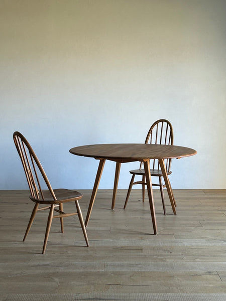 アーコール ドロップリーフ テーブル / ercol round shaped dropleaf