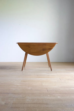 アーコール ドロップリーフ テーブル / ercol round shaped dropleaf dining table '384' #0322