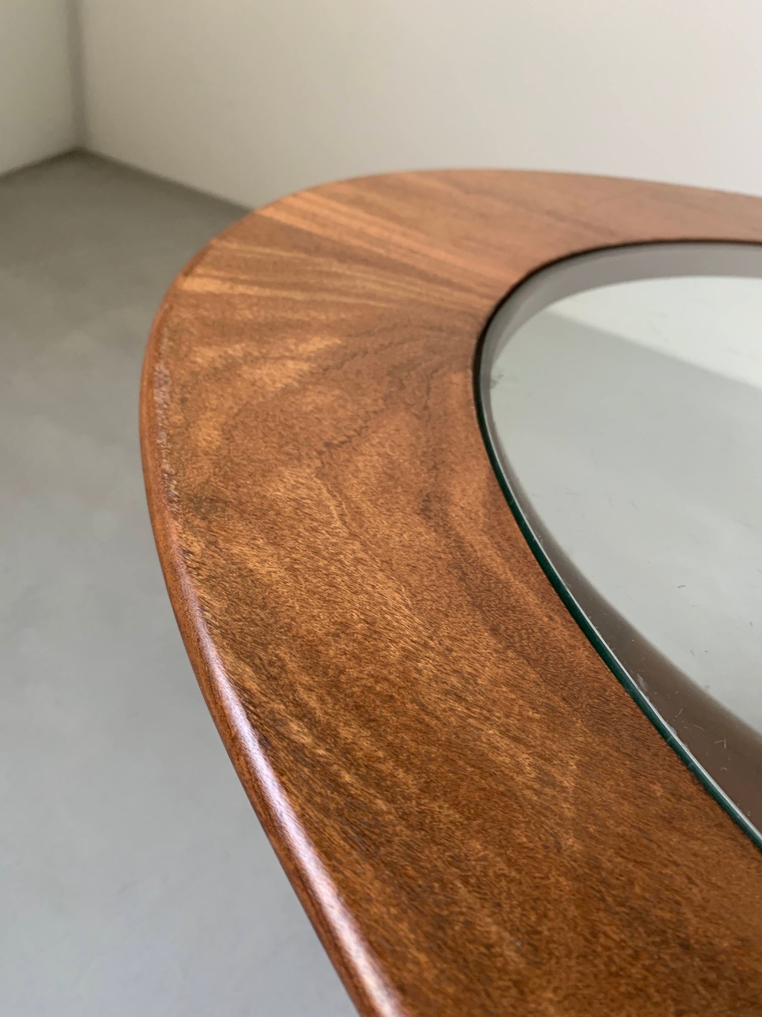 ジープラン グラス トップ オーバル コーヒー テーブル / g-plan glass top oval coffee table #0223