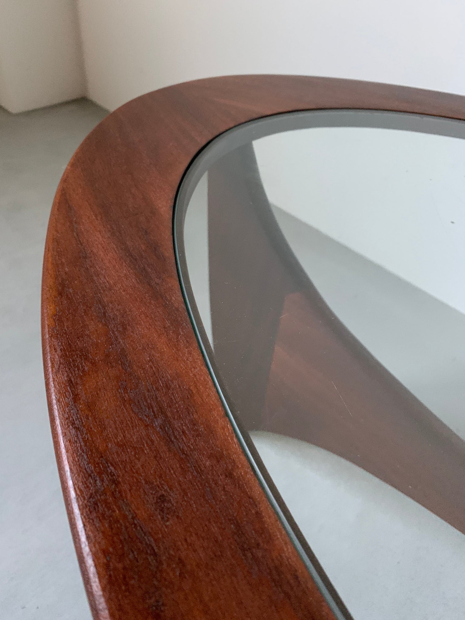 ジープラン グラス トップ オーバル コーヒー テーブル / g-plan glass top oval coffee table #0238