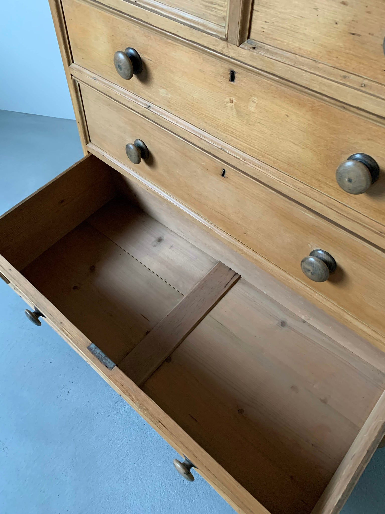 オールドパイン チェストドロワーズ / old pine chest of drawers #0042