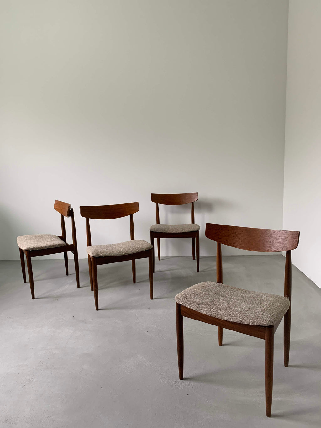 ジープラン 'イブ コ フォード ラーセン' チェア4脚セット / g-plan 'ib koford larsen' chairs set of 4 #0075