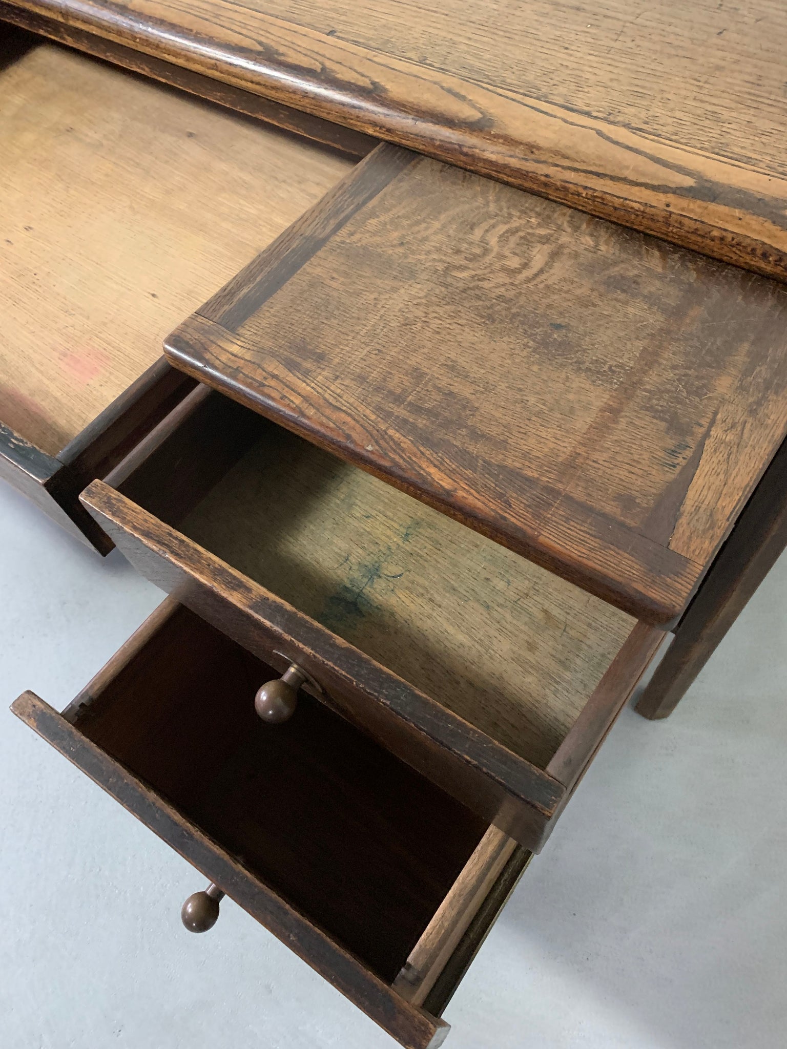 ビンテージ オーク デスク / vintage oak desk #0128