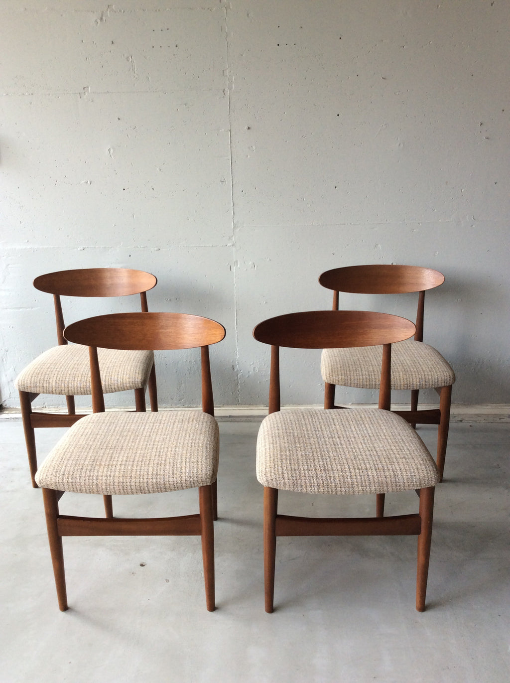 チーク チェア 4脚セット / teak chairs set of 4 #0061