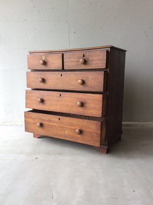オーク チェスト ヴィクトリアン /  oak chest of drawers victorian  #0121