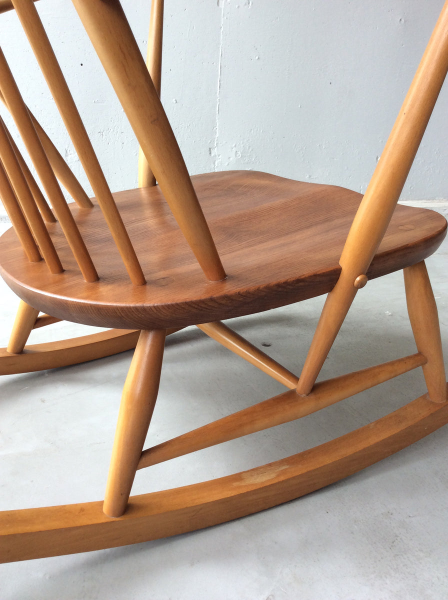 アーコール ウィンザー タブ ロッキング チェア / ercol windsor tub rocking chair '470' #0094 ...