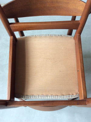 チーク チェア 4脚セット / teak chairs set of 4 #0061