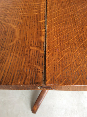ヴィクトリアン オーク チルト トップ テーブル / victorian oak tilt top table #0071