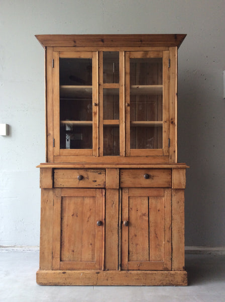 オールドパイン　イギリス製　1930年代 オールド パイン カップボード / old pine cupboard #0120