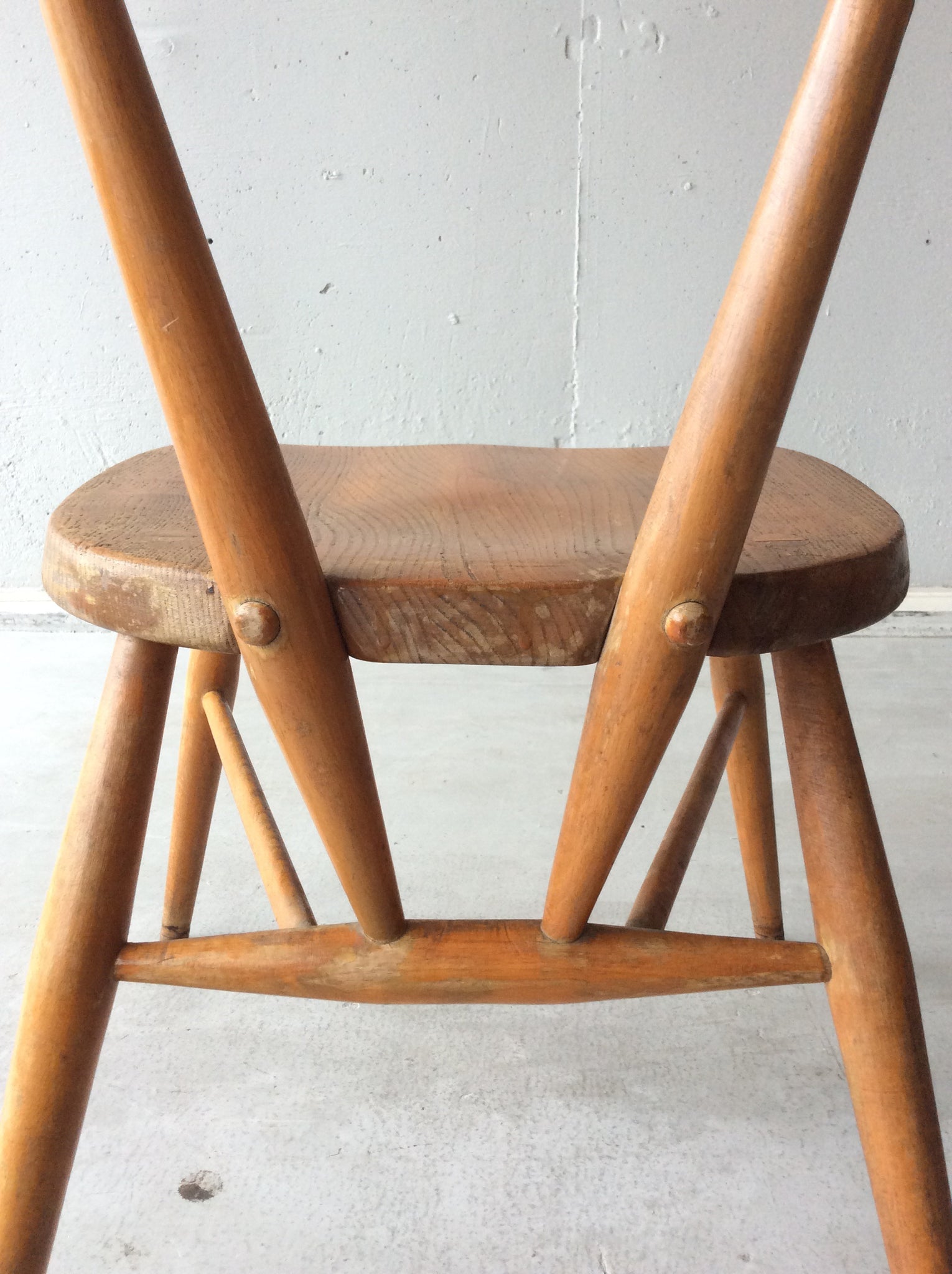 アーコール スタッキング チェア レッド ドット / ercol stacking chair red dot #0157